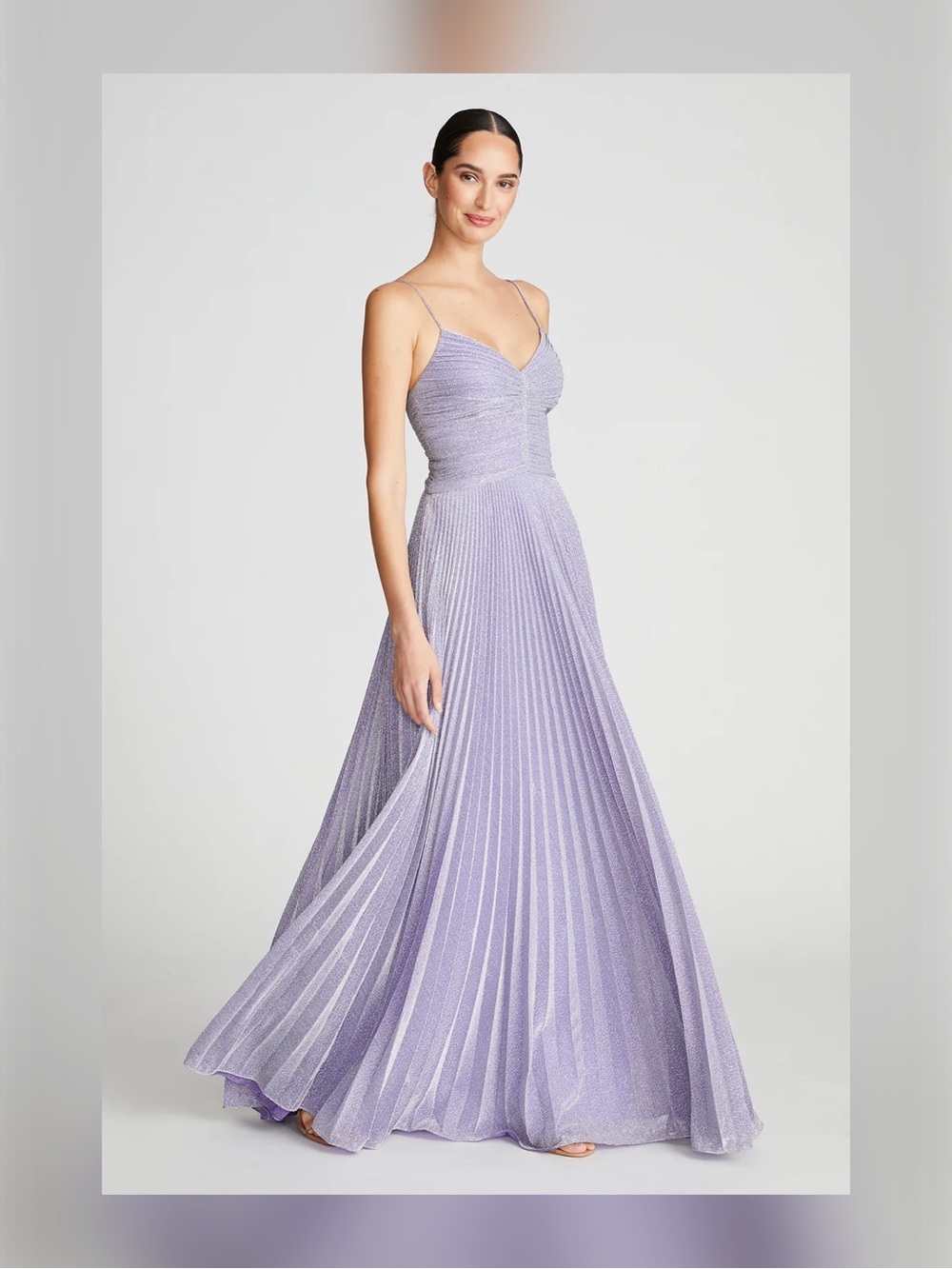HALSTON Maycee Gown In Shimmer Jersey - Picture 5 of 8